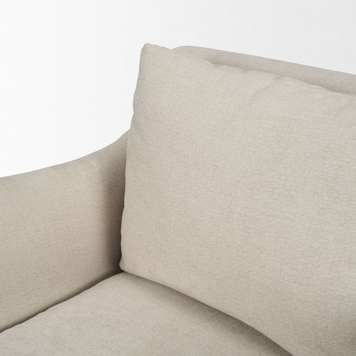 Ellington Slipcovered Slope Arm Accent Chair | Cream Fabric from Mercana - Luna Furniture