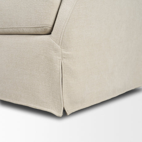 Ellington Slipcovered Slope Arm Accent Chair | Cream Fabric from Mercana - Luna Furniture