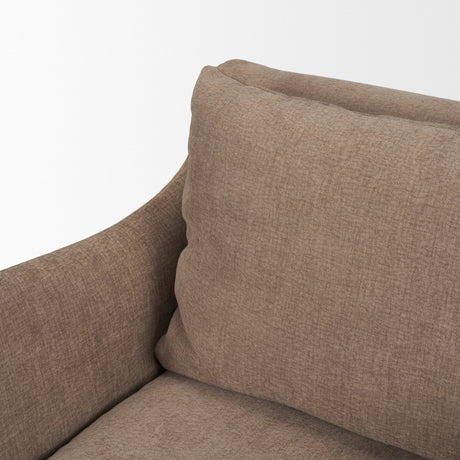 Ellington Slipcovered Slope Arm Accent Chair | Stonewashed Latte Fabric from Mercana - Luna Furniture