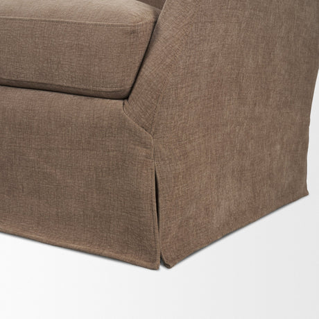 Ellington Slipcovered Slope Arm Accent Chair | Stonewashed Latte Fabric from Mercana - Luna Furniture