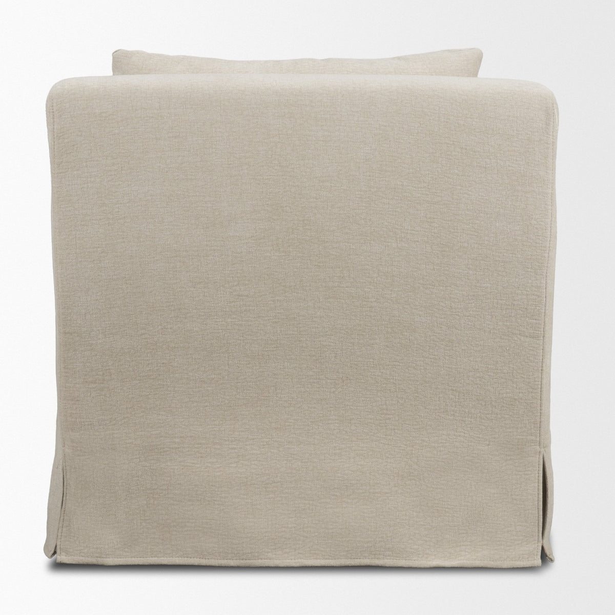 Ellington Slipcovered Slope Arm Swivel Swivel Accent Chair | Cream Fabric from Mercana - Luna Furniture