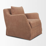 Ellington Slipcovered Slope Arm Swivel Accent Chair | Sienna Fabric-Fixed Chair from Mercana - Luna Furniture