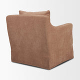 Ellington Slipcovered Slope Arm Swivel Accent Chair | Sienna Fabric-Fixed Chair from Mercana - Luna Furniture