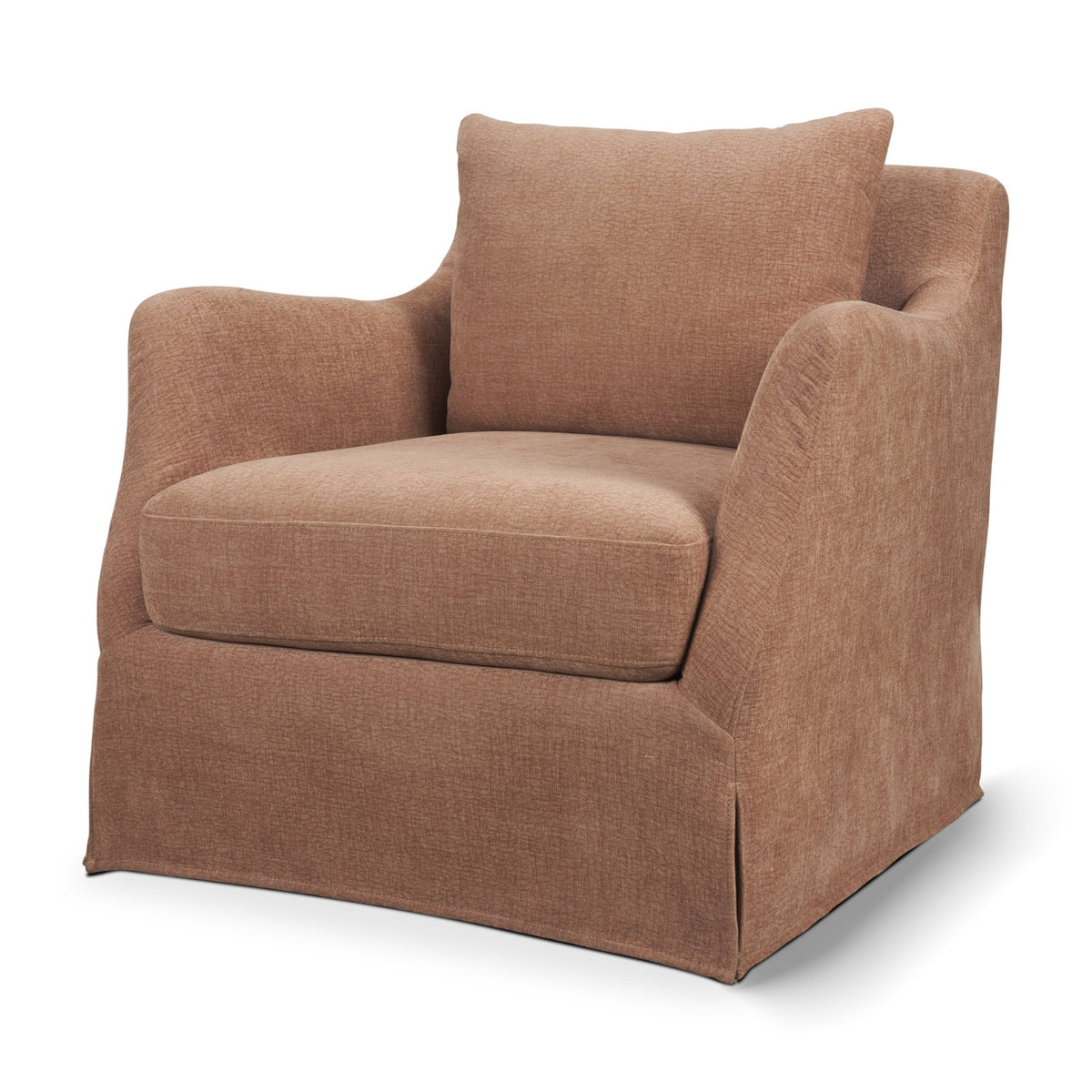 Ellington Slipcovered Slope Arm Swivel Accent Chair | Sienna Fabric-Fixed Chair from Mercana - Luna Furniture