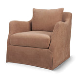 Ellington Slipcovered Slope Arm Swivel Accent Chair | Sienna Fabric-Fixed Chair from Mercana - Luna Furniture