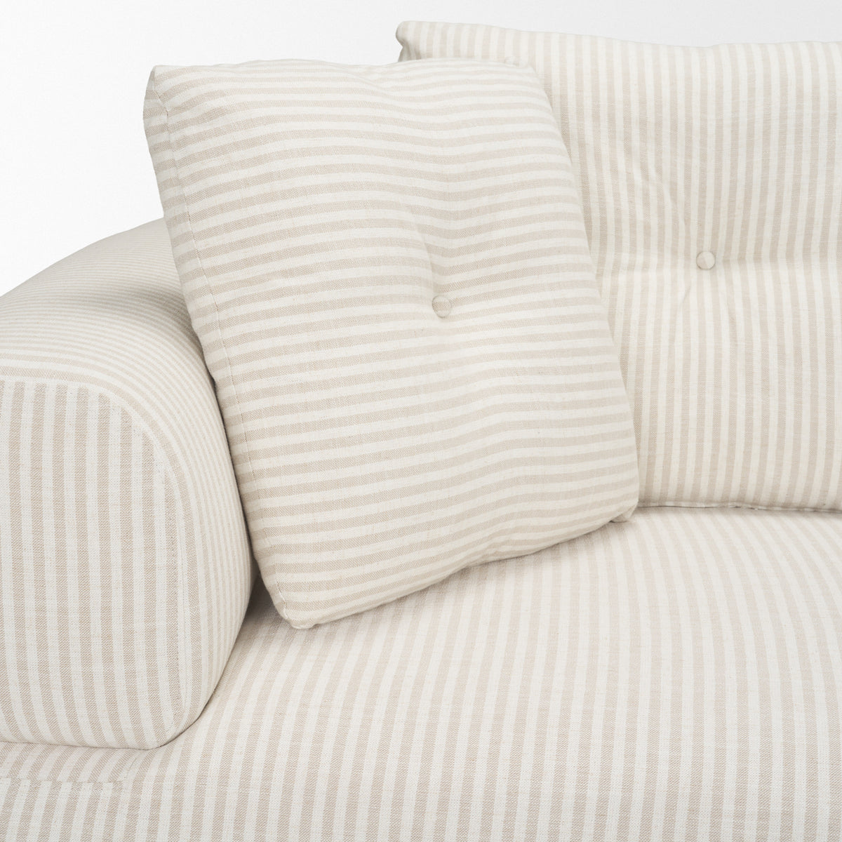 Warner Stripe 3 Piece Sofa Set w/S Corner Piece w/Back Cushions from Mercana - Luna Furniture