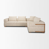Warner Frame 3 Piece Sofa Set w/S Corner Piece w/Back Cushions from Mercana - Luna Furniture