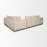 Warner Frame 3 Piece Sofa Set w/S Corner Piece w/Back Cushions from Mercana - Luna Furniture