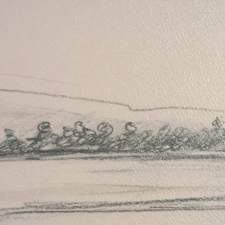 Landscape in Graphite No.2 by Mercana Studio Textured Framed Artwork Matted from Mercana - Luna Furniture