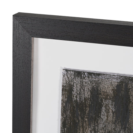 Fault Geometry I by Mercana Studio Hand-Embellished Textured Framed Artwork Matted under Glass from Mercana - Luna Furniture