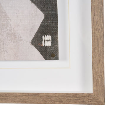 Fabric Fantasia - Maumbo by Maja Gunnarsdottir Textured Framed Artwork Matted under Glass from Mercana - Luna Furniture