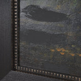 A River Landscape with Storks by Charles-Francois Daubigny Textured Framed Artwork Matted from Mercana - Luna Furniture