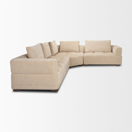 Warner Quilt 3 Piece Sofa Set w/Corner Piece w/Back Cushions from Mercana - Luna Furniture