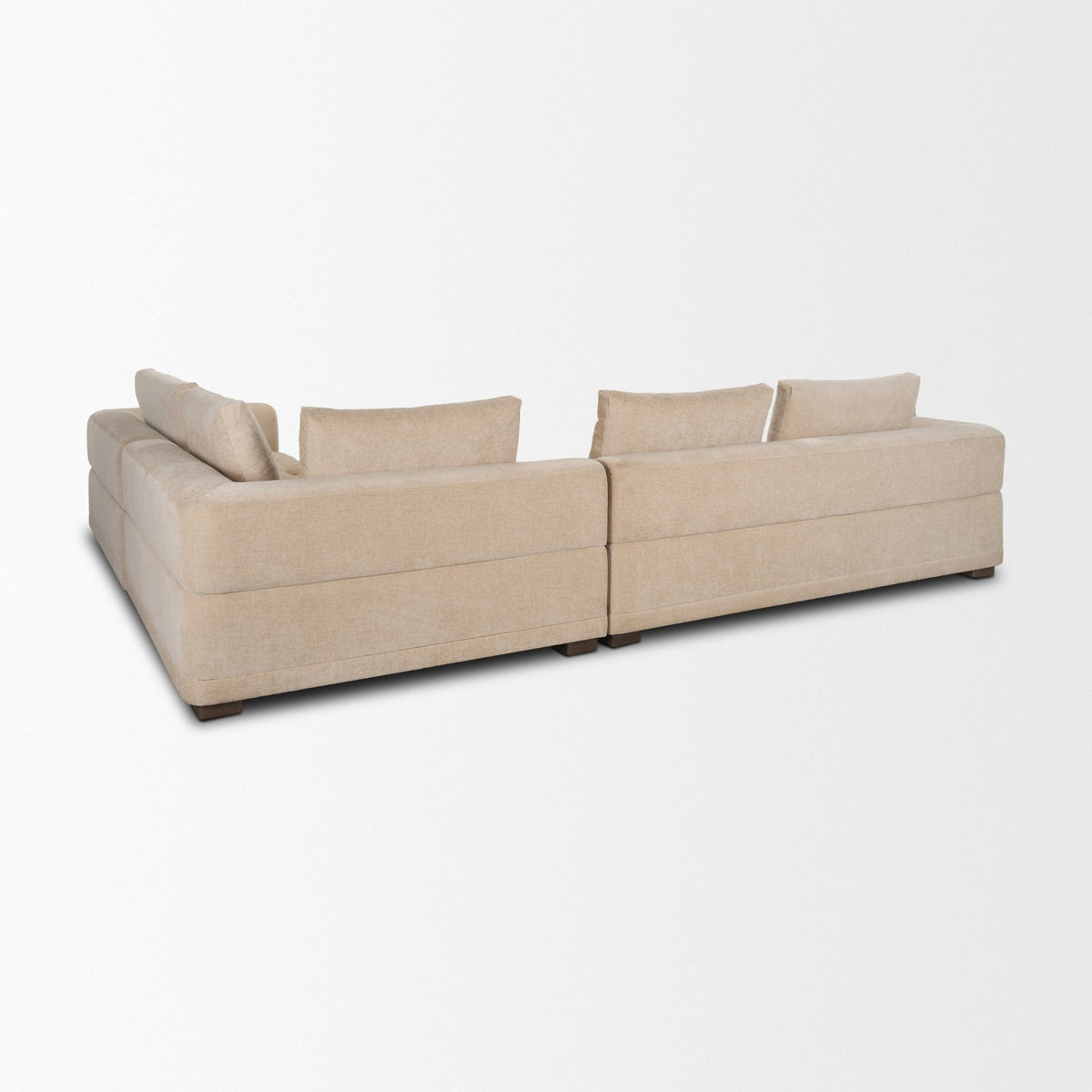 Warner Quilt 3 Piece Sofa Set w/Corner Piece w/Back Cushions
