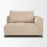 Warner Quilt 3 Piece Sofa Set w/Corner Piece w/Back Cushions