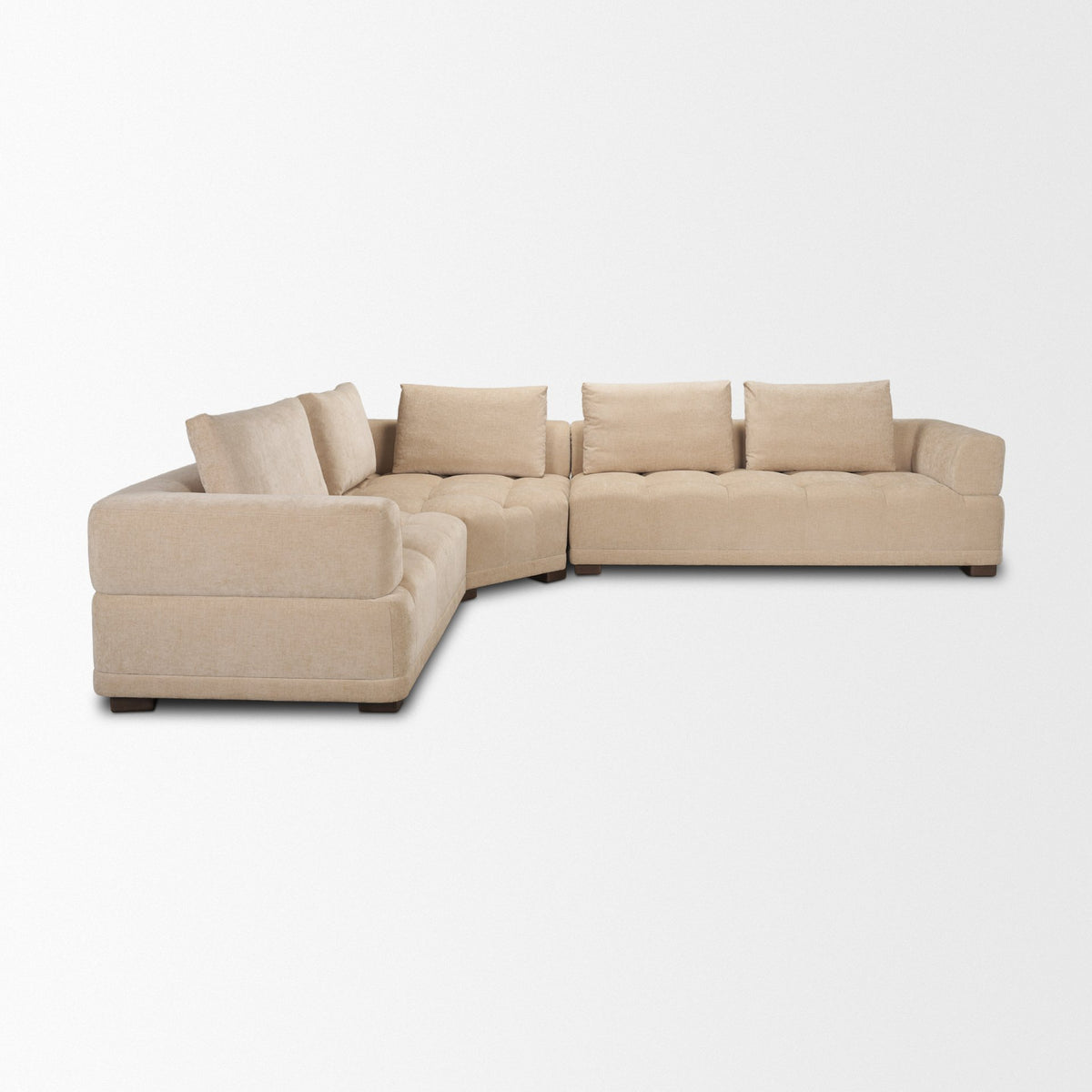 Warner Quilt 3 Piece Sofa Set w/Corner Piece w/Back Cushions from Mercana - Luna Furniture
