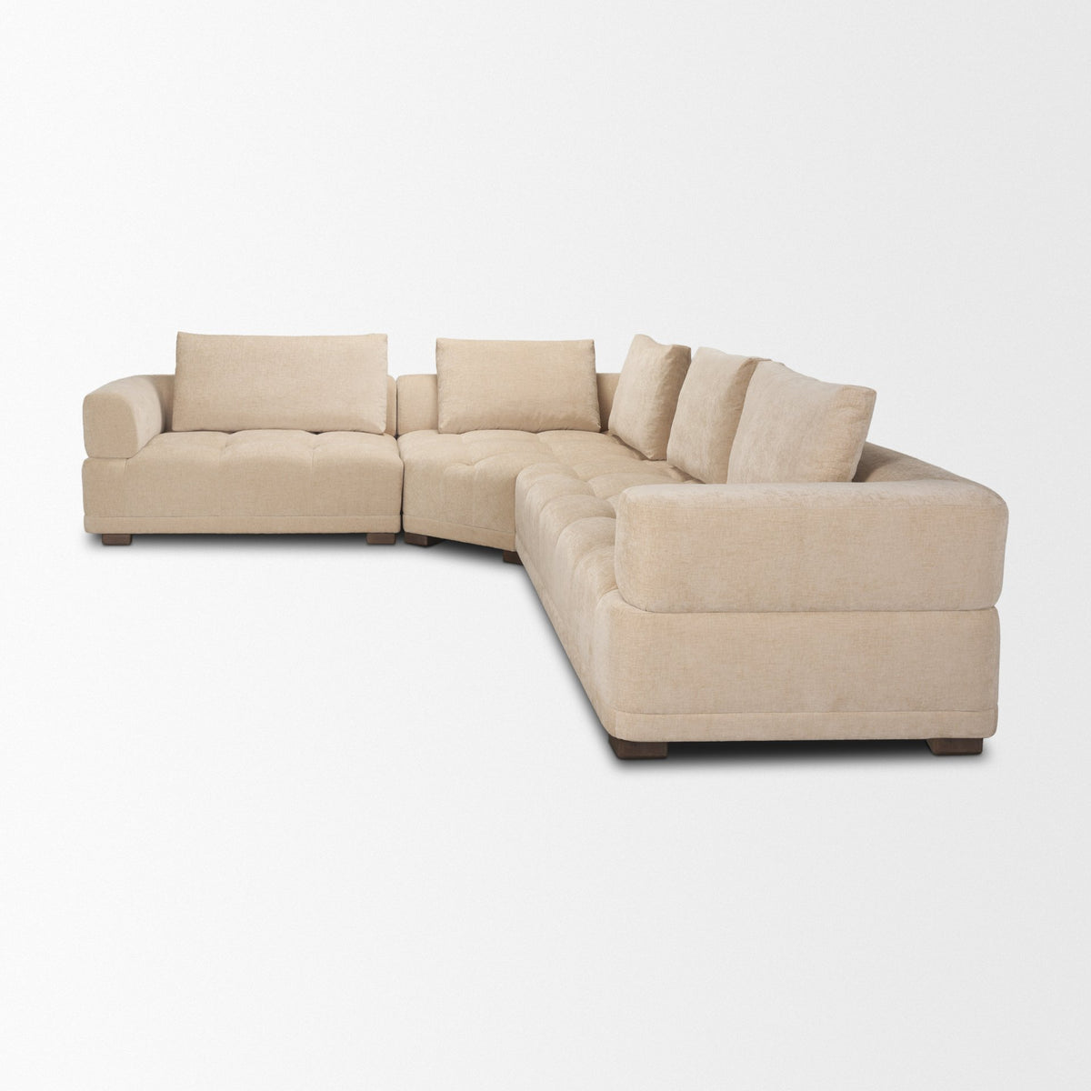 Warner Quilt 3 Piece Sofa Set w/Corner Piece w/Back Cushions from Mercana - Luna Furniture