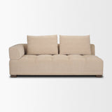 Warner Quilt 3 Piece Sofa Set w/Corner Piece w/Back Cushions