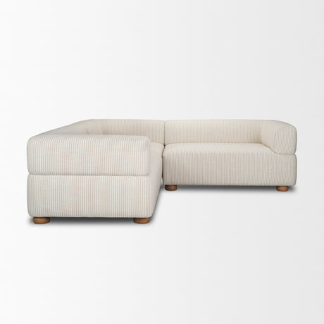 Warner Stripe 3 Piece Sofa Set w/S Corner Piece from Mercana - Luna Furniture