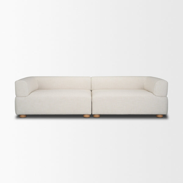 Warner Stripe 2 Piece Sofa Set