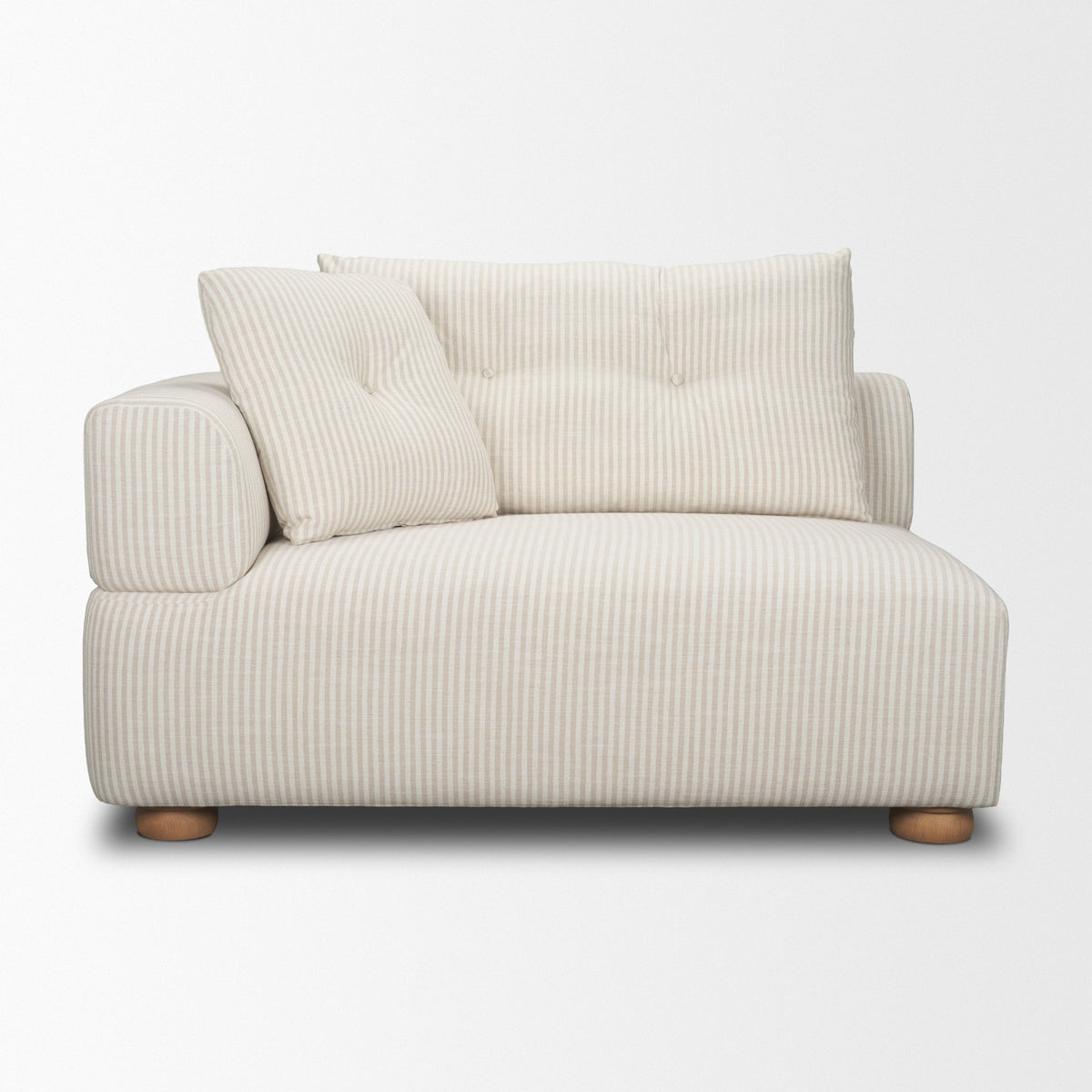 Warner Stripe 3 Piece Sofa Set w/S Corner Piece w/Back Cushions from Mercana - Luna Furniture
