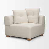 Warner Stripe 3 Piece Sofa Set w/S Corner Piece w/Back Cushions from Mercana - Luna Furniture