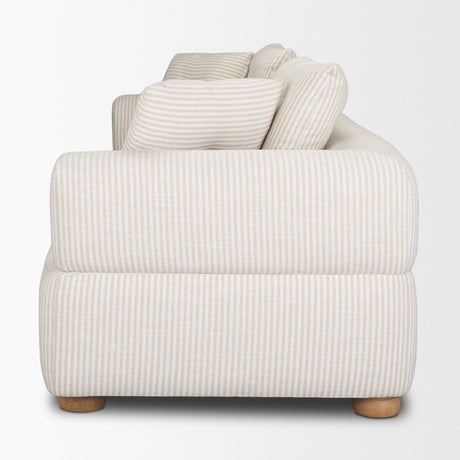 Warner Stripe 2 Piece Sofa Set w/Back Cushions from Mercana - Luna Furniture