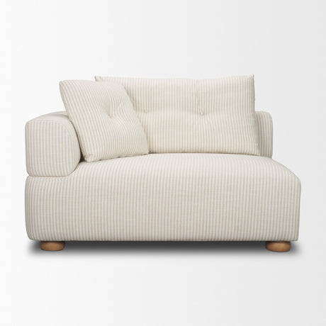 Warner Stripe 2 Piece Sofa Set w/Back Cushions from Mercana - Luna Furniture