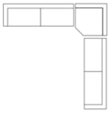 Warner Frame 3 Piece Sofa Set w/Corner Piece from Mercana - Luna Furniture