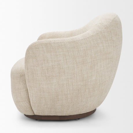 Hudson Oatmeal Fabric Upholstered Chair from Mercana - Luna Furniture