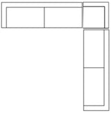 Warner Frame 3 Piece Sofa Set w/S Corner Piece from Mercana - Luna Furniture