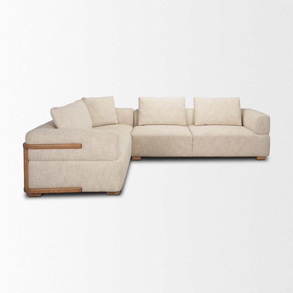 Warner Frame 3 Piece Sofa Set w/S Corner Piece w/Back Cushions from Mercana - Luna Furniture