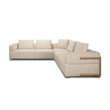 Warner Frame 3 Piece Sofa Set w/S Corner Piece w/Back Cushions from Mercana - Luna Furniture