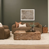 Matteo Solid Rainforest Rust Marble Rectangular Coffee Table from Mercana - Luna Furniture