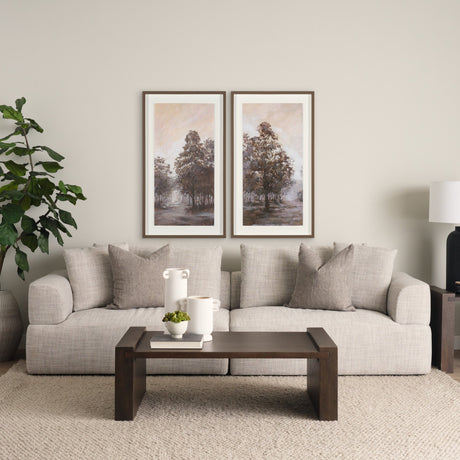 Peaceful Forest II by Mercana Studio Hand-Embellished Textured Framed Artwork Matted under Glass from Mercana - Luna Furniture