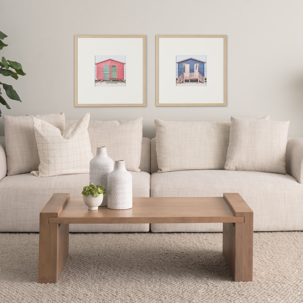 Beachfront Cabin by Shot By Clint Framed Photo Print Matted Under Glass from Mercana - Luna Furniture