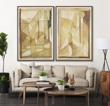 Between Tones II by Mercana Studio Hand-Embellished Textured Framed Canvas Artwork from Mercana - Luna Furniture
