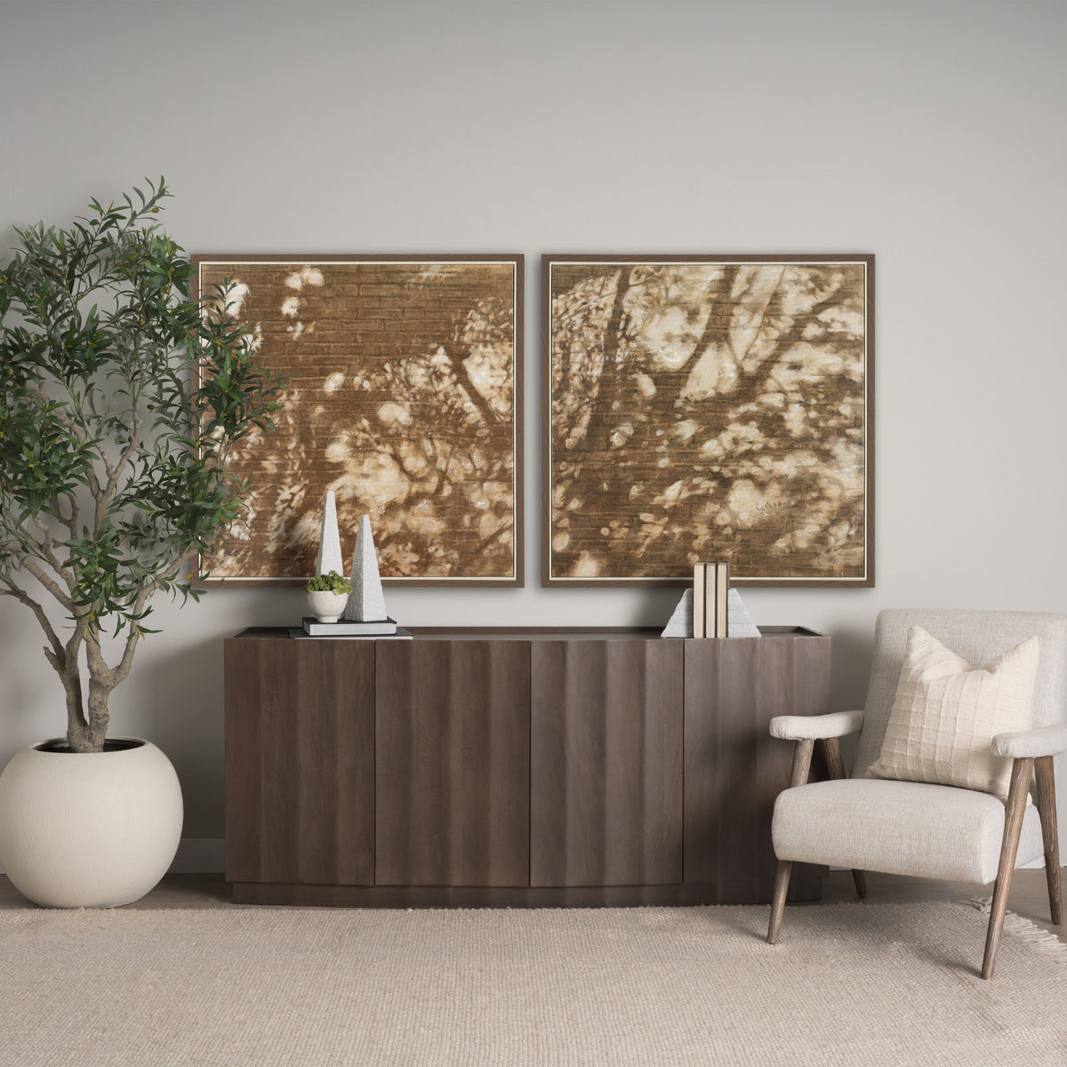 Wall of Shadows II by Mercana Studio Hand-Embellished Textured Framed Canvas Artwork from Mercana - Luna Furniture