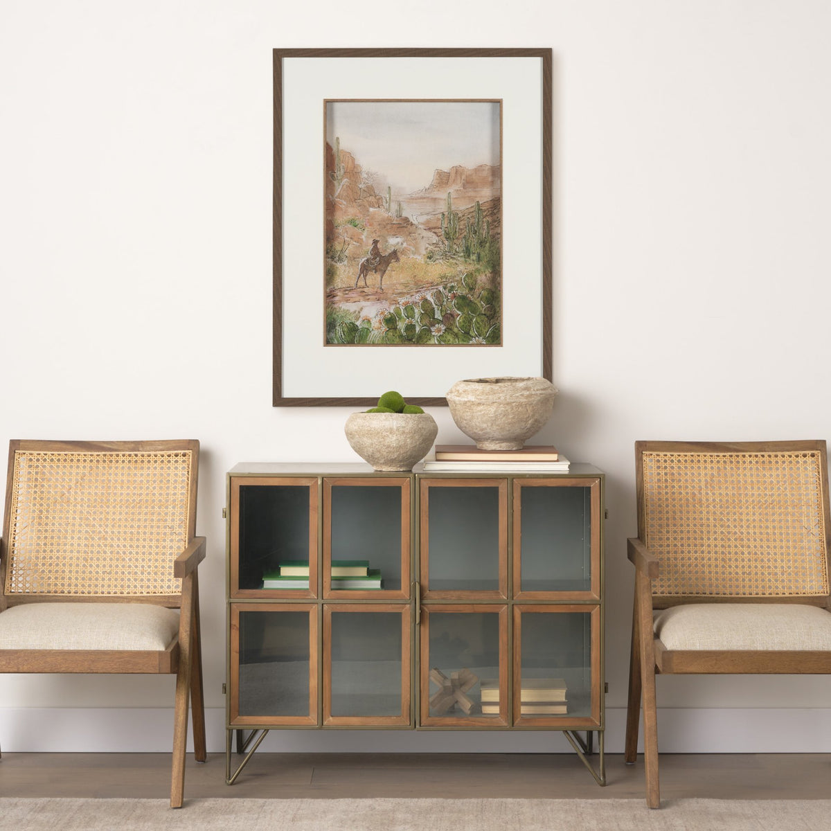 Red Rock Country II by Mercana Studio Hand-Embellished Framed Artwork Matted under Glass from Mercana - Luna Furniture