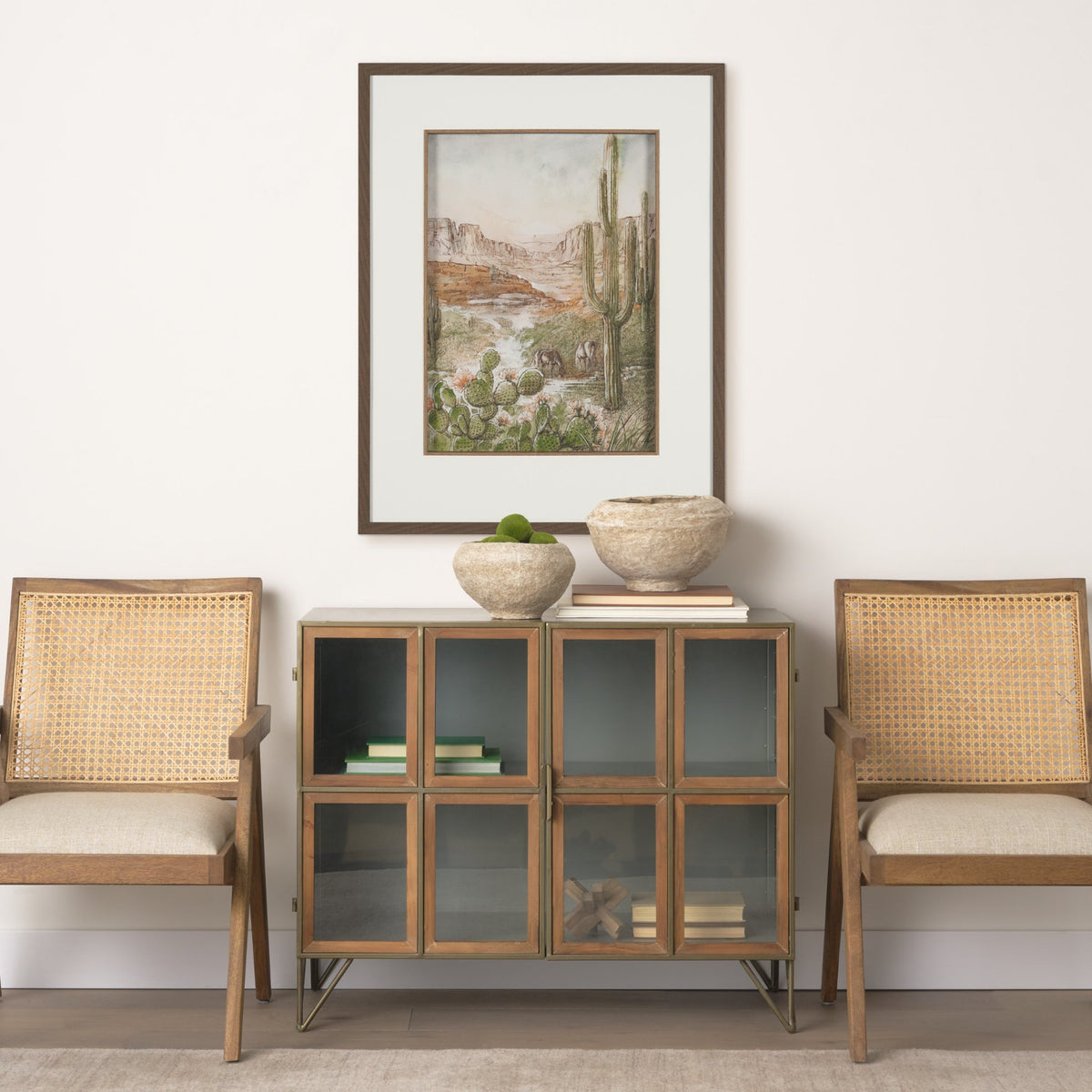 Red Rock Country III by Mercana Studio Hand-Embellished Framed Artwork Matted under Glass from Mercana - Luna Furniture