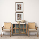 Fish Pattern II by Mercana Studio Hand-Embellished Textured Framed Artwork Matted under Glass from Mercana - Luna Furniture