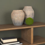 Cotto 10.6H Two Tone Wide Mouth Weathered Terracotta Urn Vase from Mercana - Luna Furniture