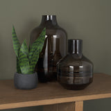 Aurel Small Brown Glass Vase