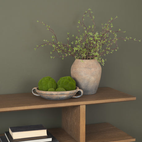 Cotto Round w/ Handles Weathered Terracotta Decorative Bowl from Mercana - Luna Furniture