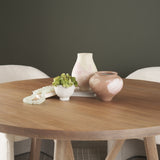 Velo Brown w/White Hand-Painted Terracotta Decorative Vase from Mercana - Luna Furniture