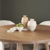 Dune Matte White Glass Vase from Mercana - Luna Furniture
