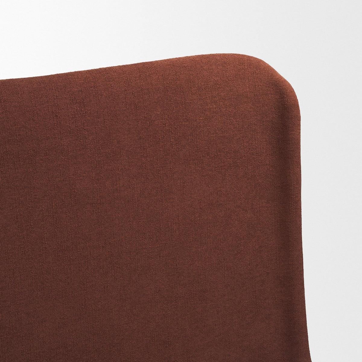 Solene Queen Upholstered Bedframe w/ Footbed | Curved Headboard | Burgundy Fabric from Mercana - Luna Furniture