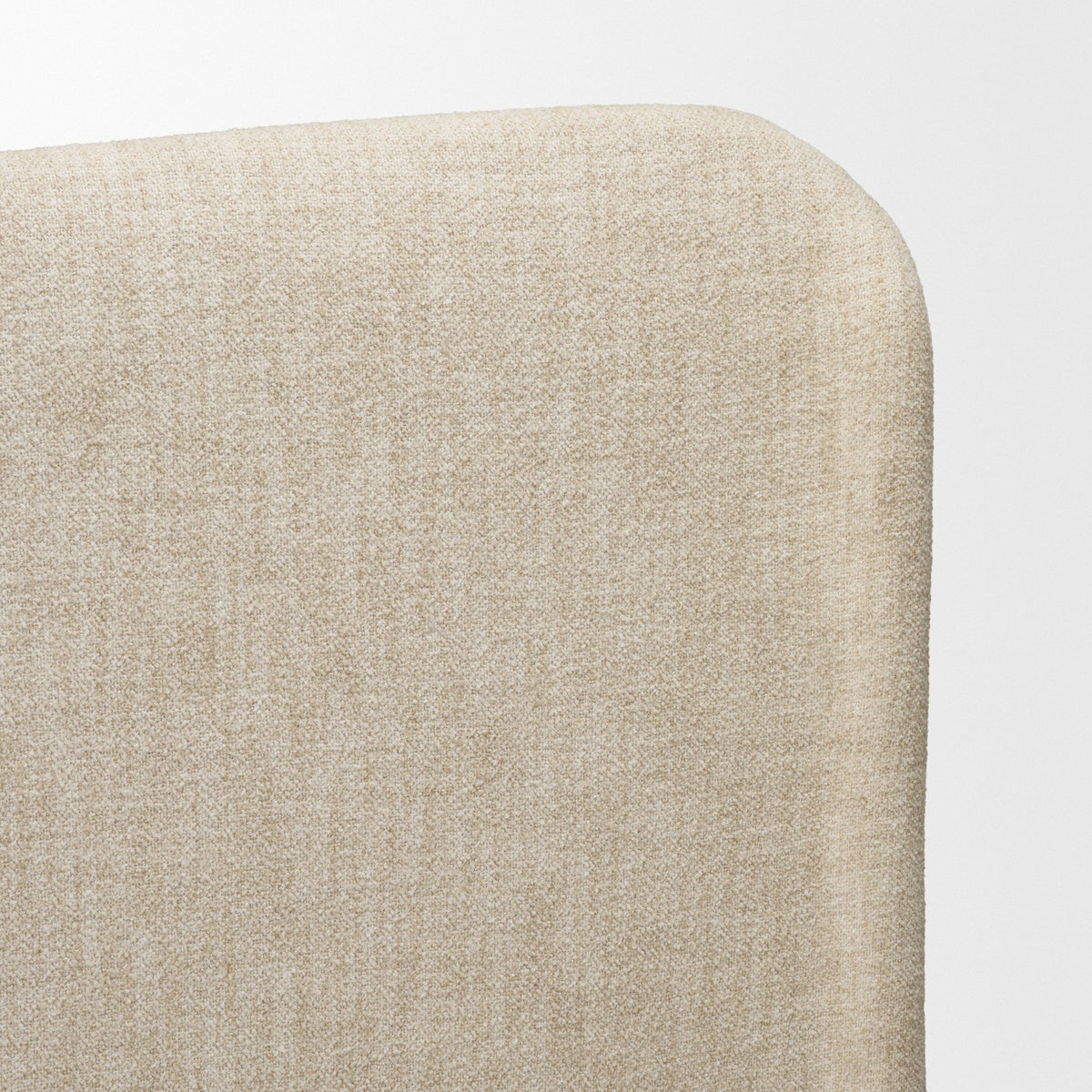 Solene Queen Upholstered Bedframe w/ Footbed | Curved Headboard | Oatmeal Fabric from Mercana - Luna Furniture