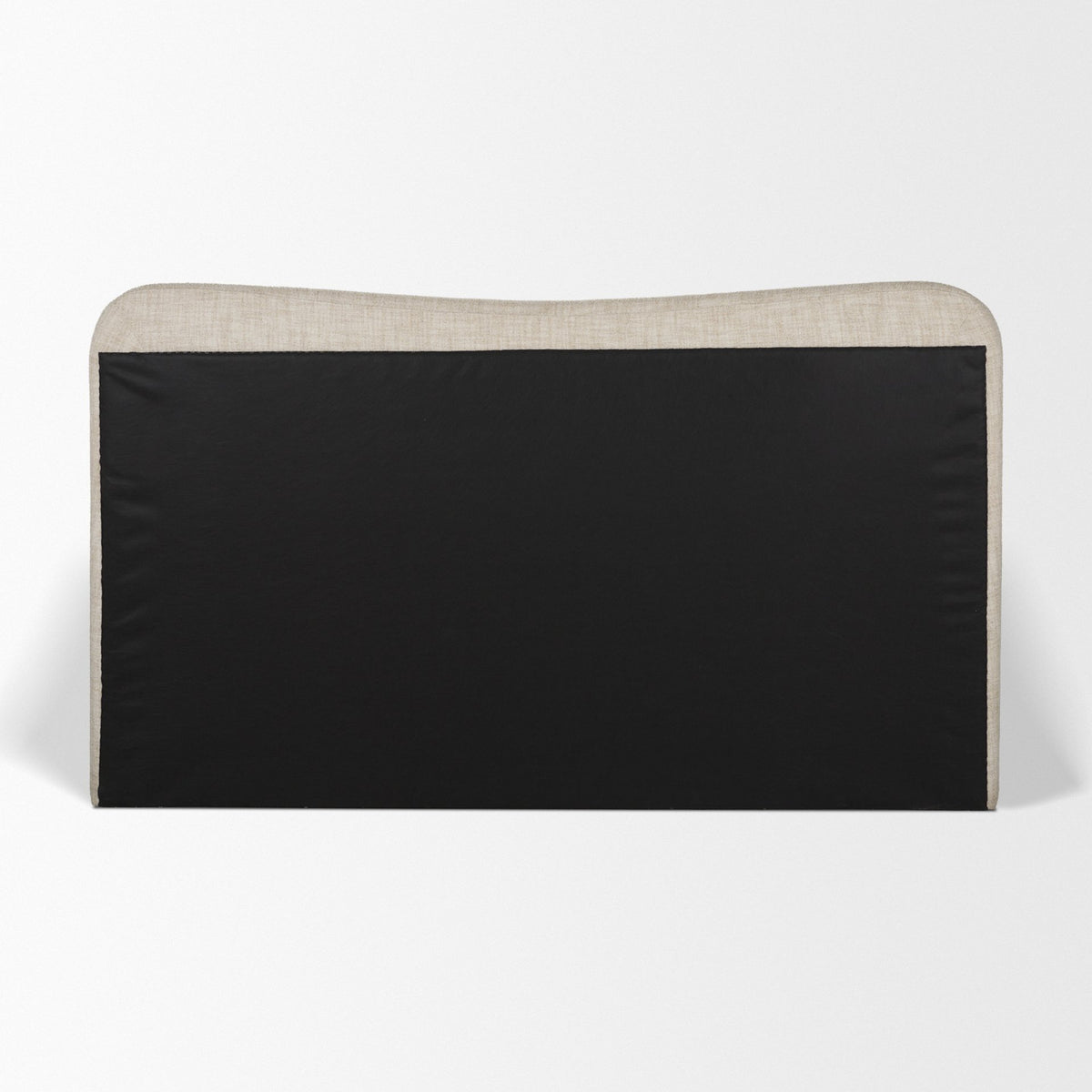 Solene Queen Upholstered Bedframe w/ Footbed | Curved Headboard | Oatmeal Fabric from Mercana - Luna Furniture