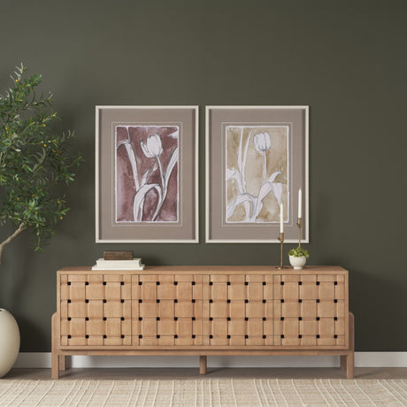 Tulip Bloom II by Mercana Studio Hand-Embellished Framed Artwork Matted under Glass from Mercana - Luna Furniture